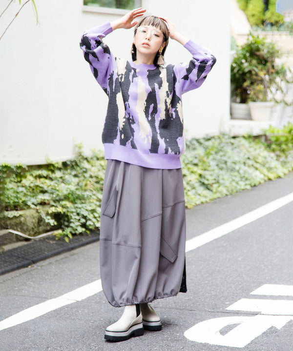 2WAYジャガードニットプルオーバー