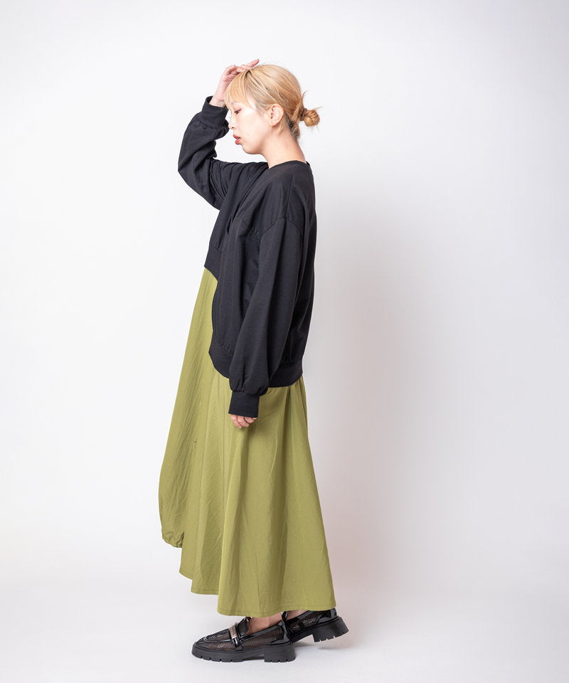 切替アシンメトリーワンピース – OSMOSIS・NO ID.