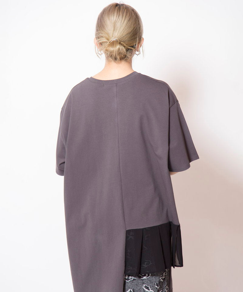 アシンメトリー切替Tシャツ – OSMOSIS・NO ID. アシンメトリー切替Tシャツ – OSMOSIS・NO ID.