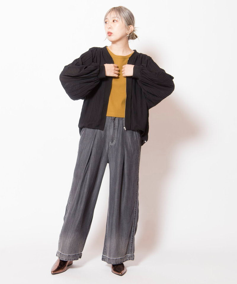 しーさん　新品　osmosis ブルゾン タックスリーブギャザーブルゾン – OSMOSIS・NO ID.