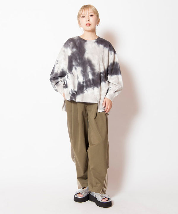 Tie-Diamond Asymmetrical Pullover