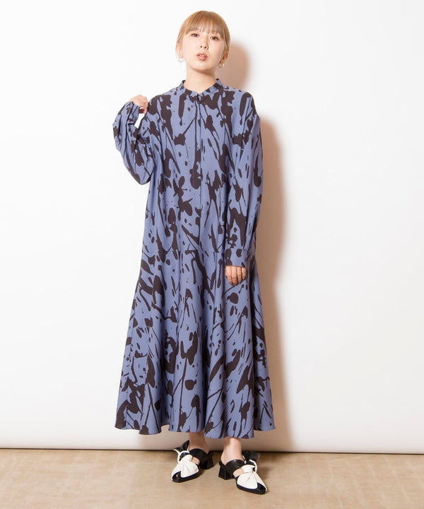 Printed mermaid dress