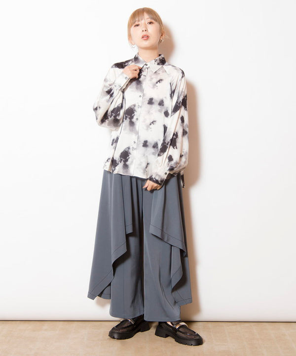printed raglan blouse