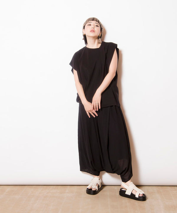 アシンメトリータックTシャツ