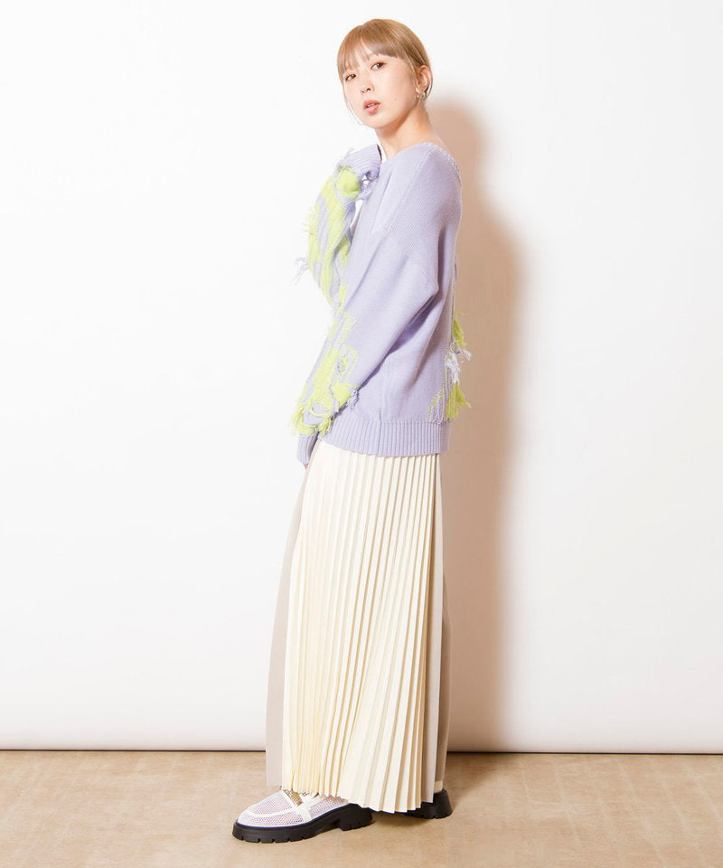 アシンメトリープリーツパンツ – OSMOSIS・NO ID.