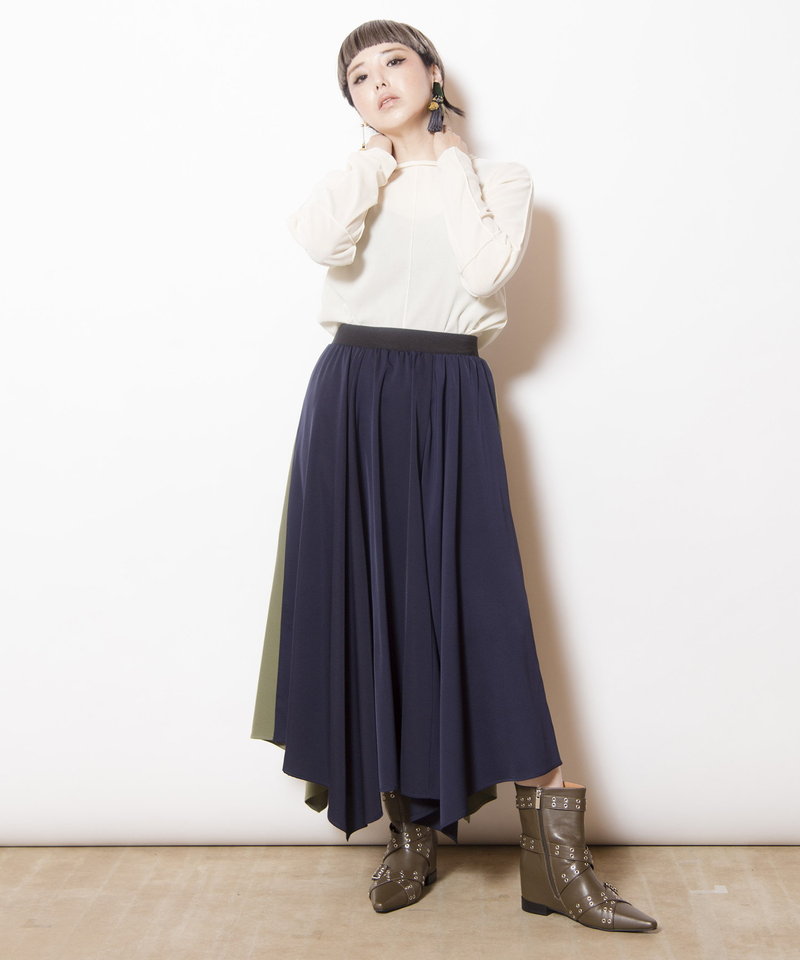 KHAKI×NAVY styling(158cm)