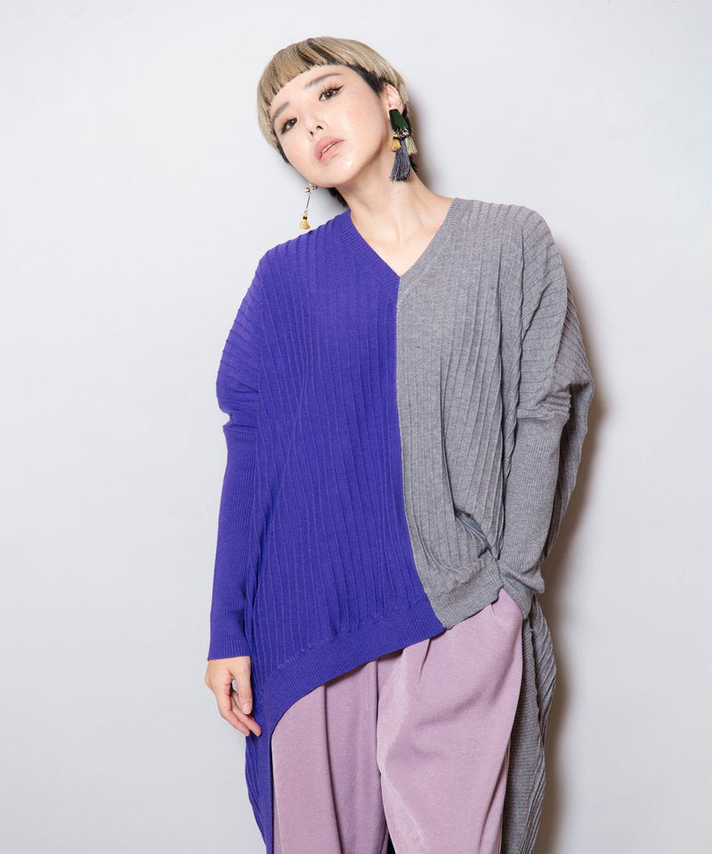 GRAY×PURPLE styling(158cm)