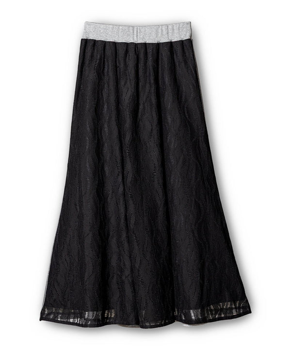 Lace-trimmed mermaid skirt