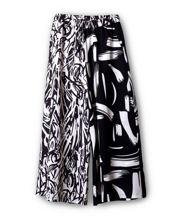 WEBSTORE Exclusive: Print-Blocked Flared Pants