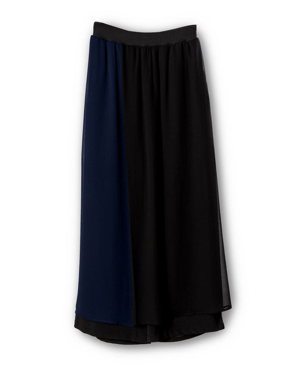 Chiffon layered pants