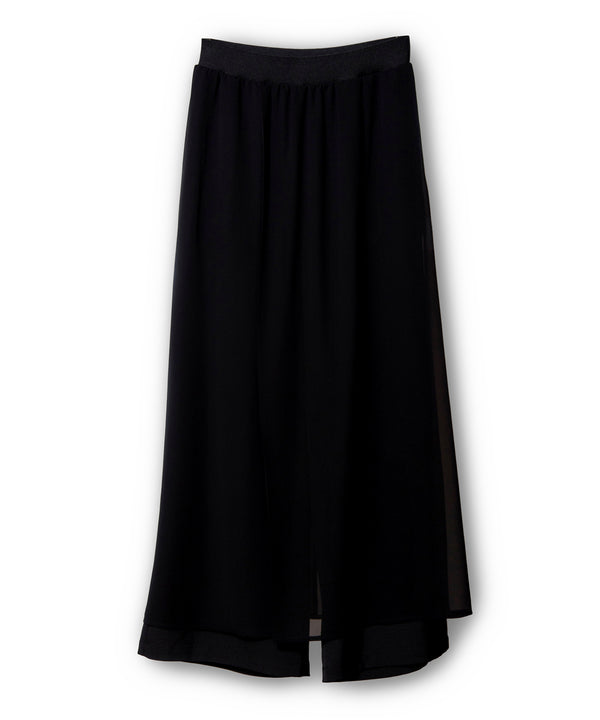 Chiffon layered pants