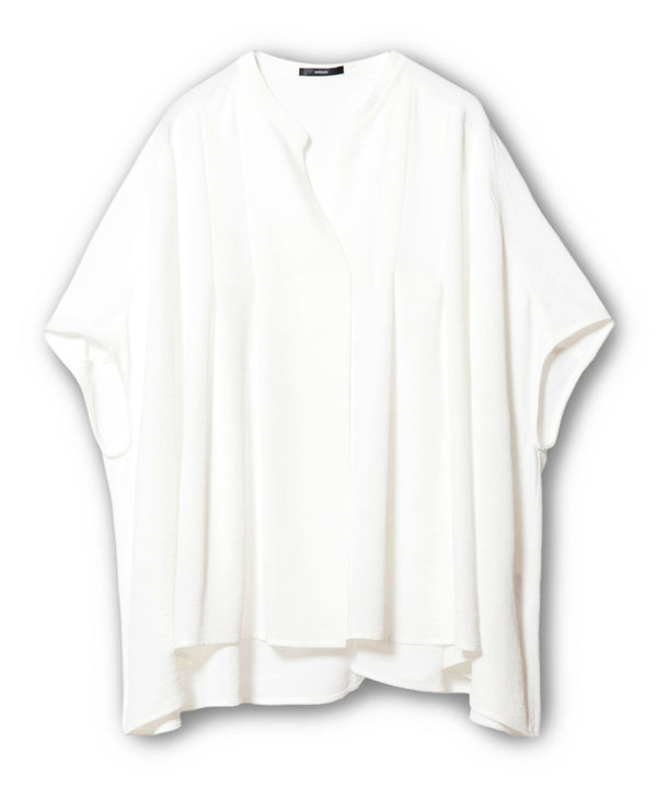 Back Gather Wide Blouse