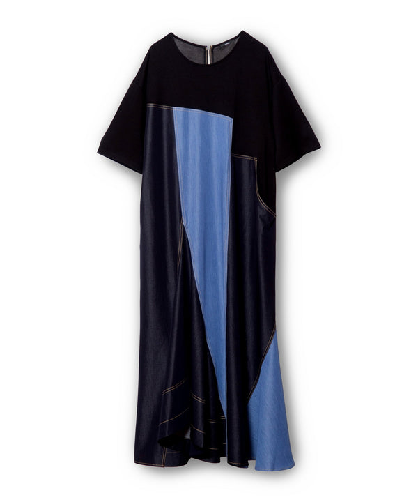 Light Denim Panel Dress