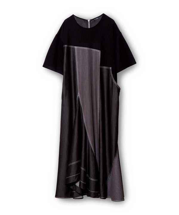Light Denim Panel Dress