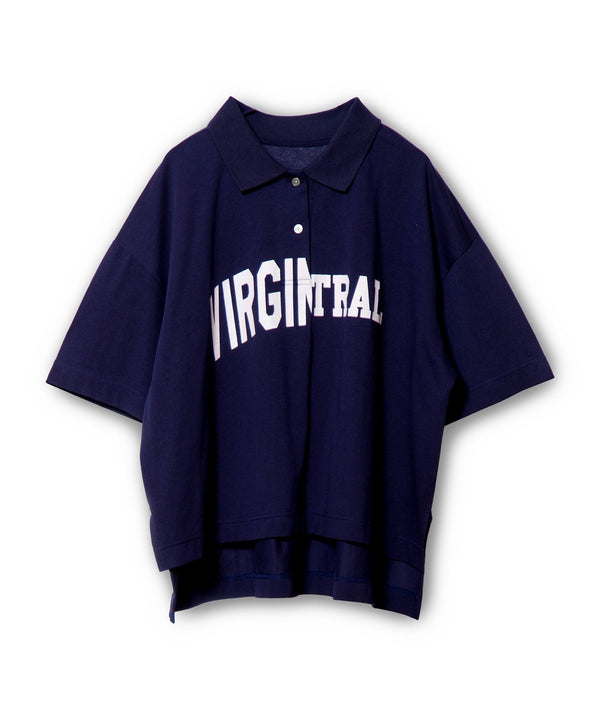 Polo Collar Print Pullover