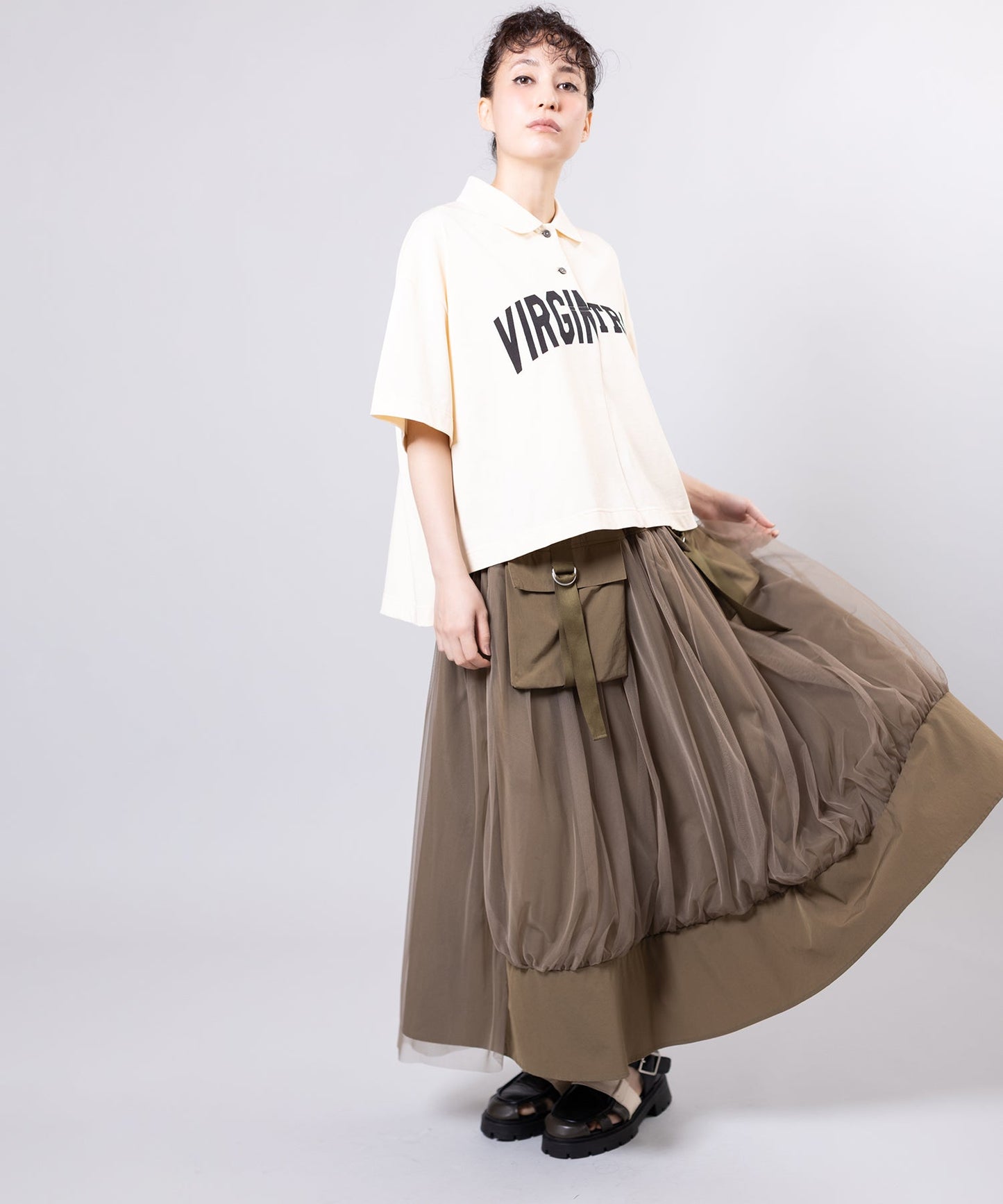 BROWN KHAKI styling(167cm)