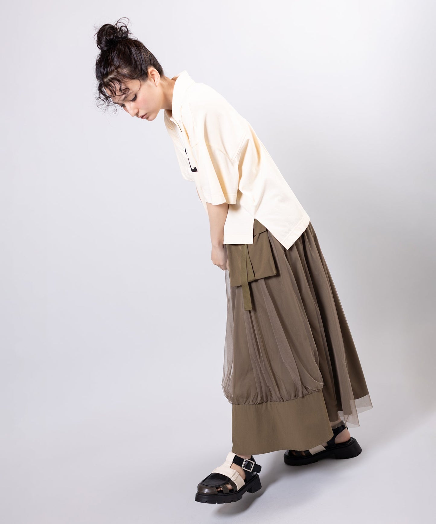 BROWN KHAKI styling(167cm)