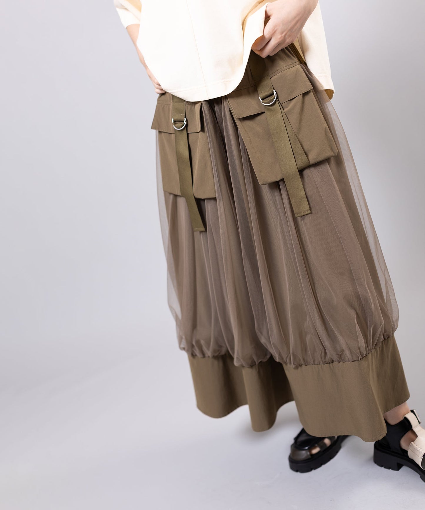 BROWN KHAKI styling(167cm)