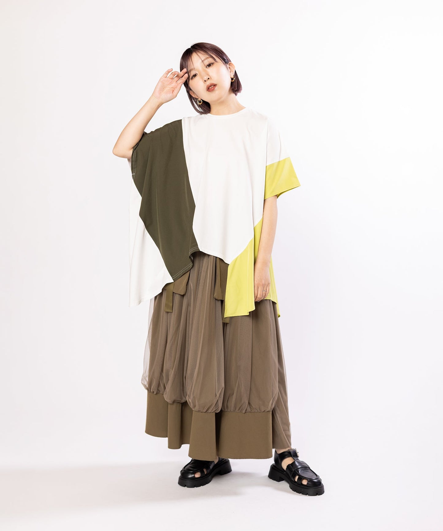 BROWN KHAKI styling(159cm)