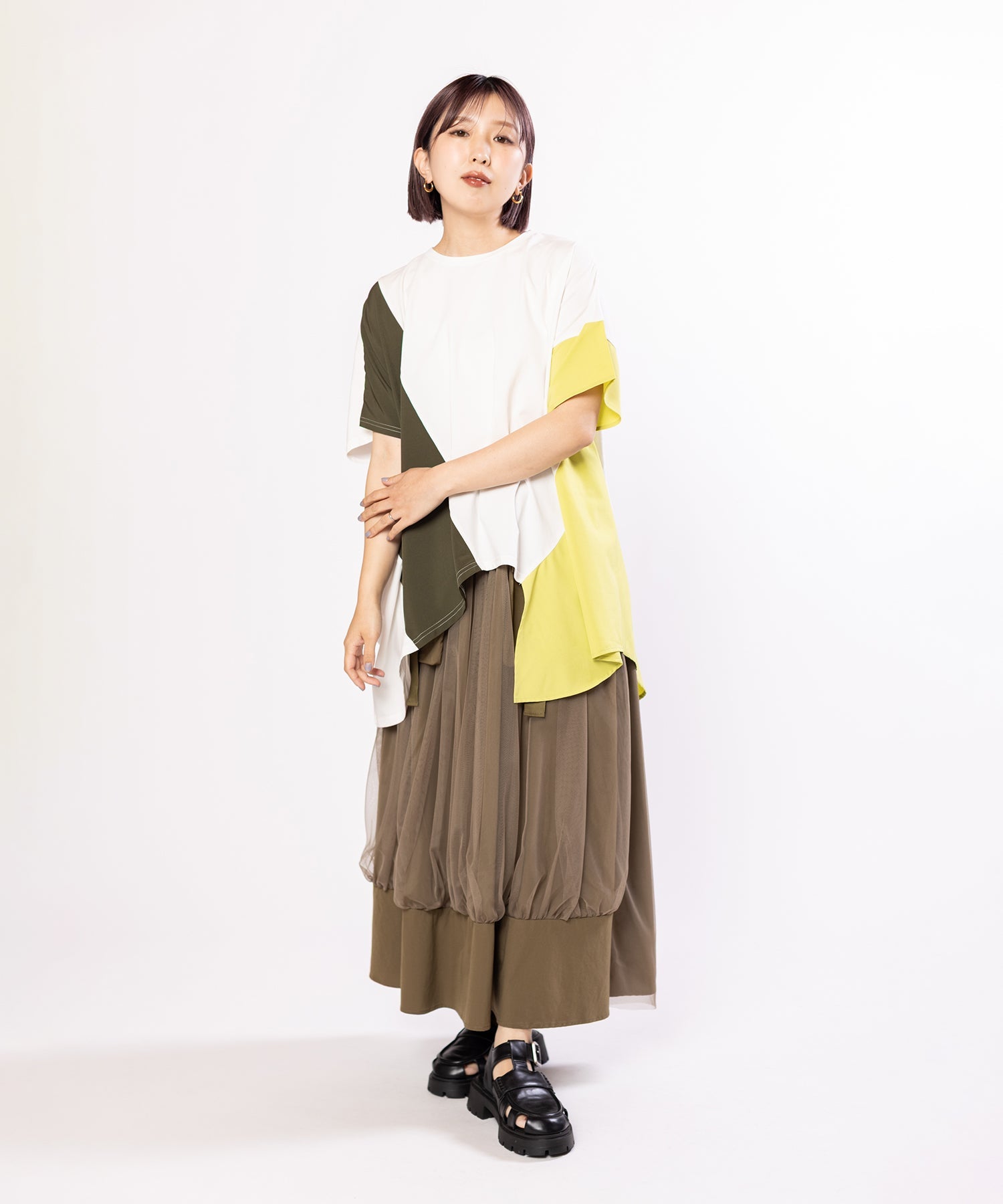 BROWN KHAKI styling(159cm)