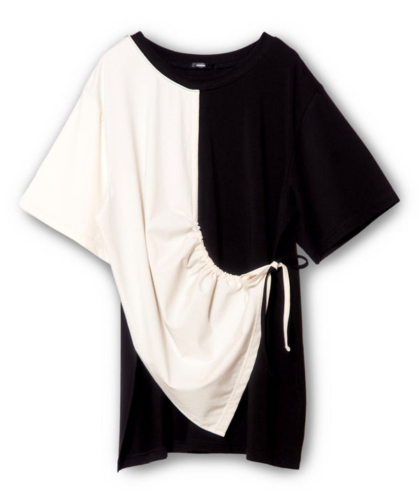 2-Way Drawstring Arrangement T-shirt