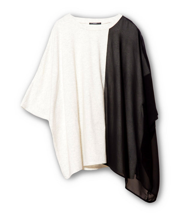 Switching Asymmetrical T-shirt