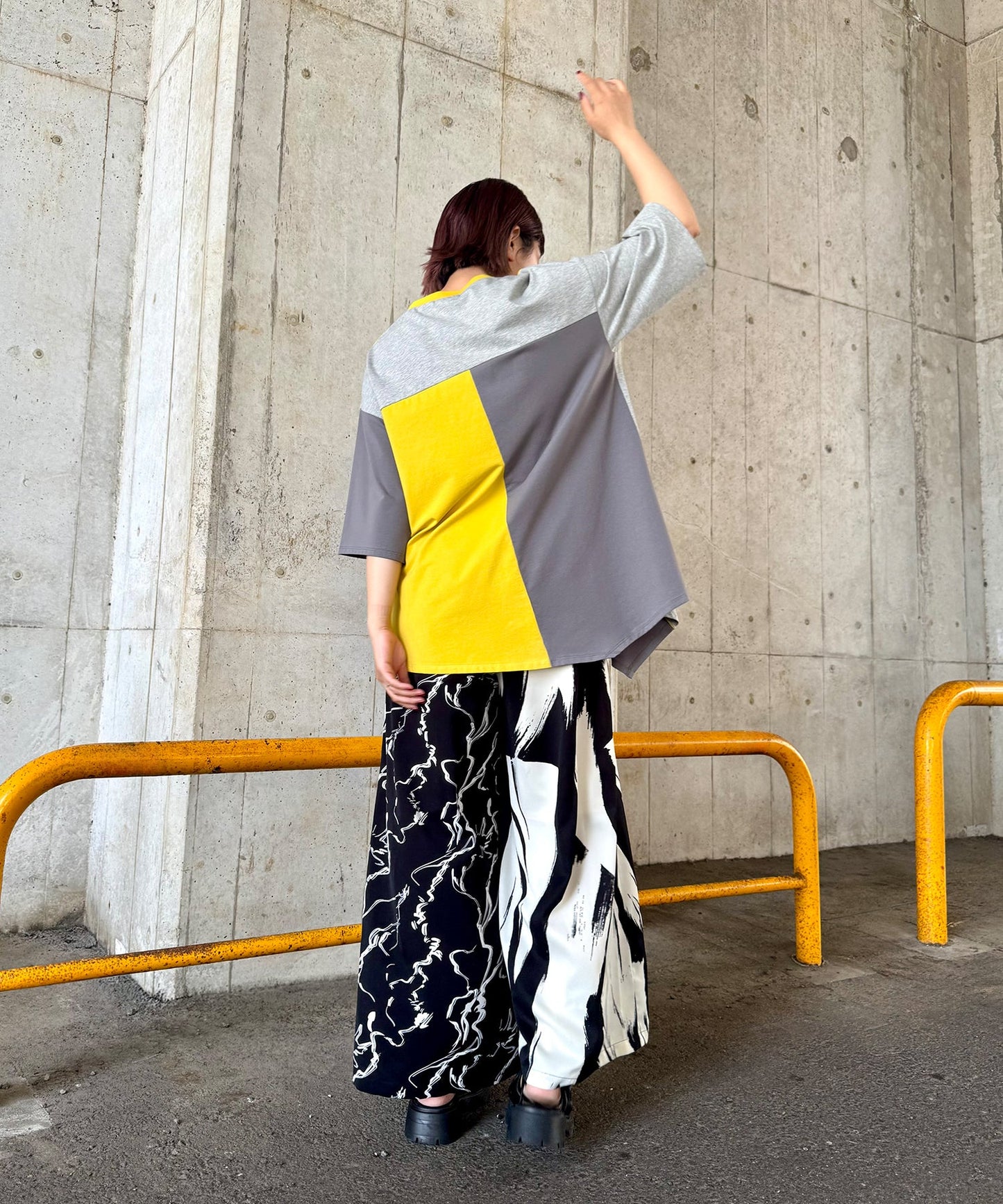 【WEB限定】YELLOW×GRAY styling(159cm)