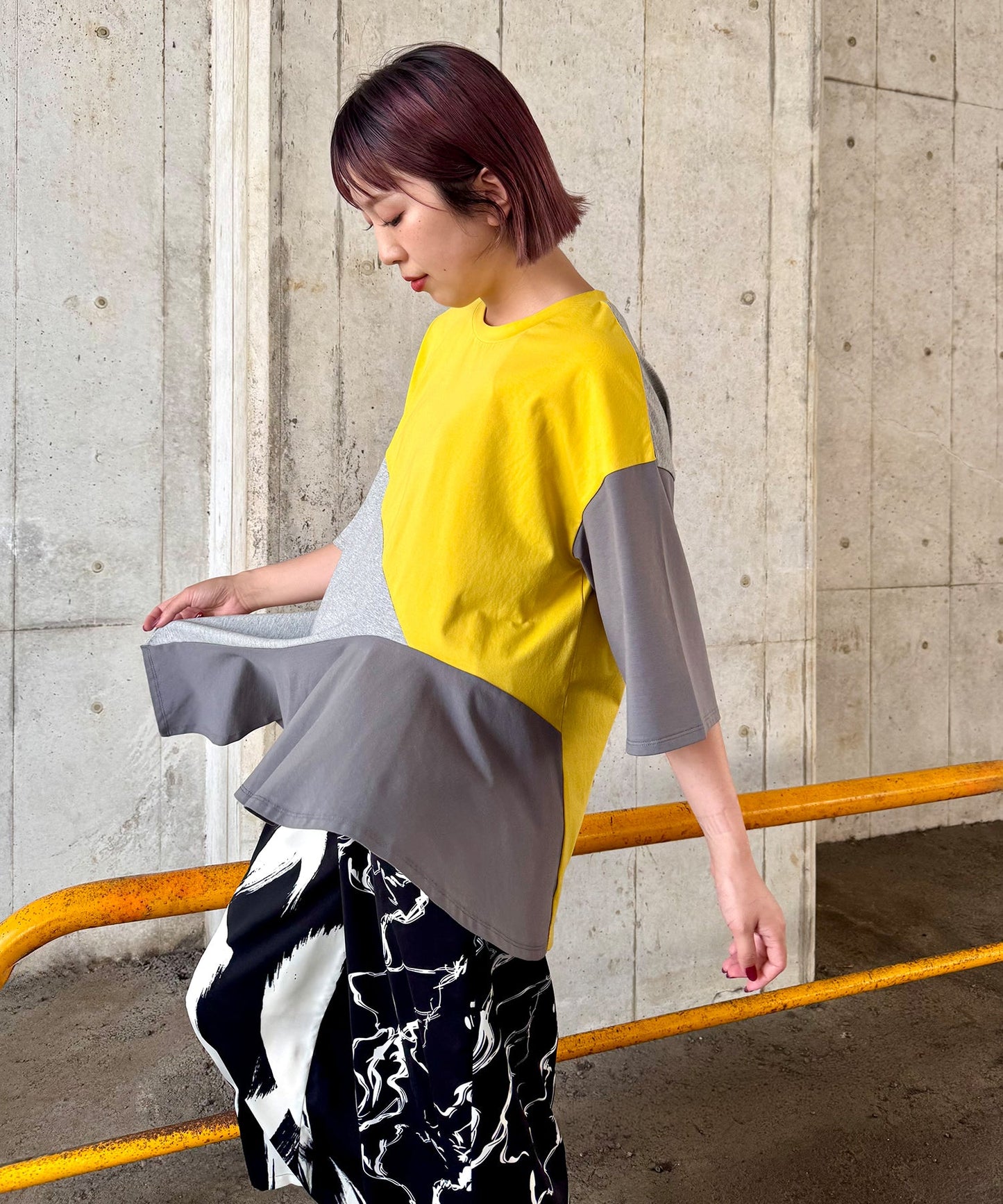【WEB限定】YELLOW×GRAY styling(159cm)