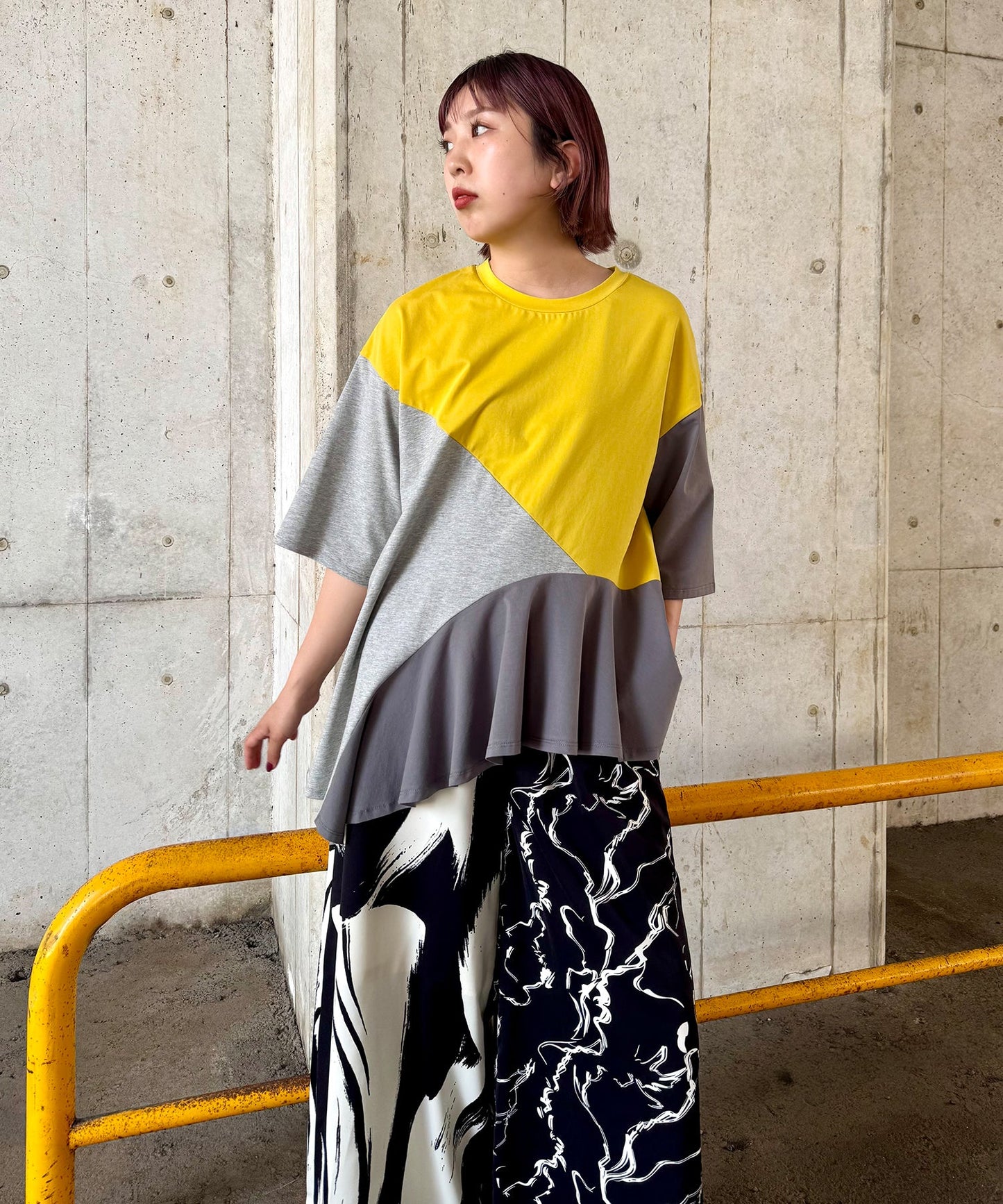 【WEB限定】YELLOW×GRAY styling(159cm)