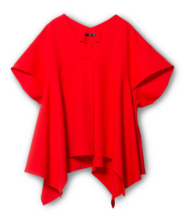 Irregular Hem Flare Blouse