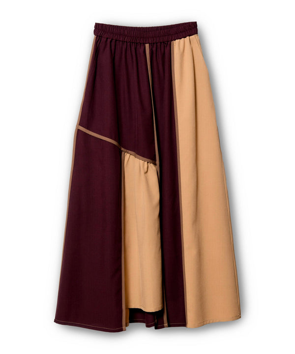 Piping contrast skirt