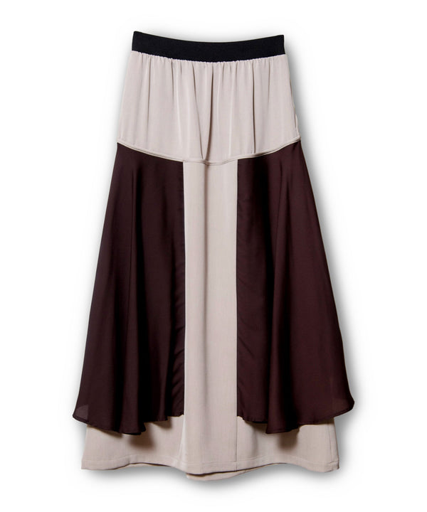 Chiffon layered skirt