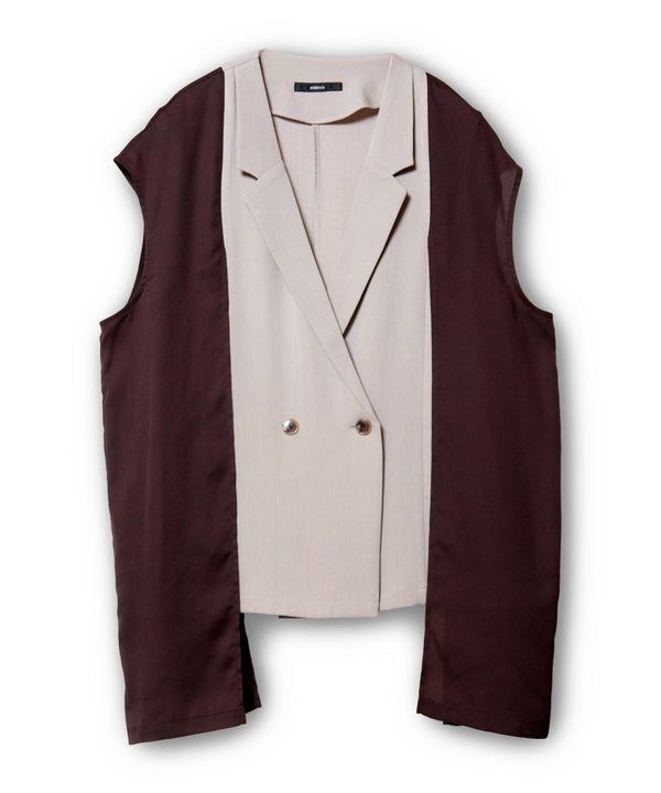 Chiffon Overlay Gilet