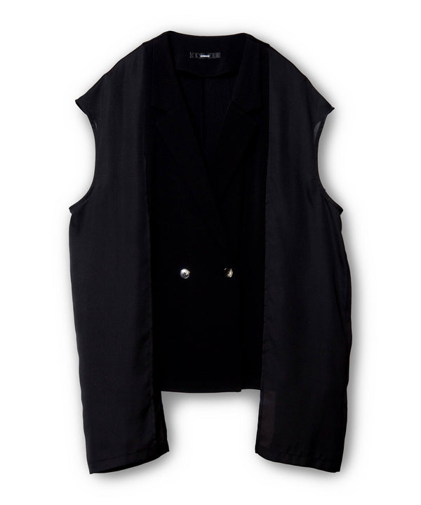 Chiffon Overlay Gilet