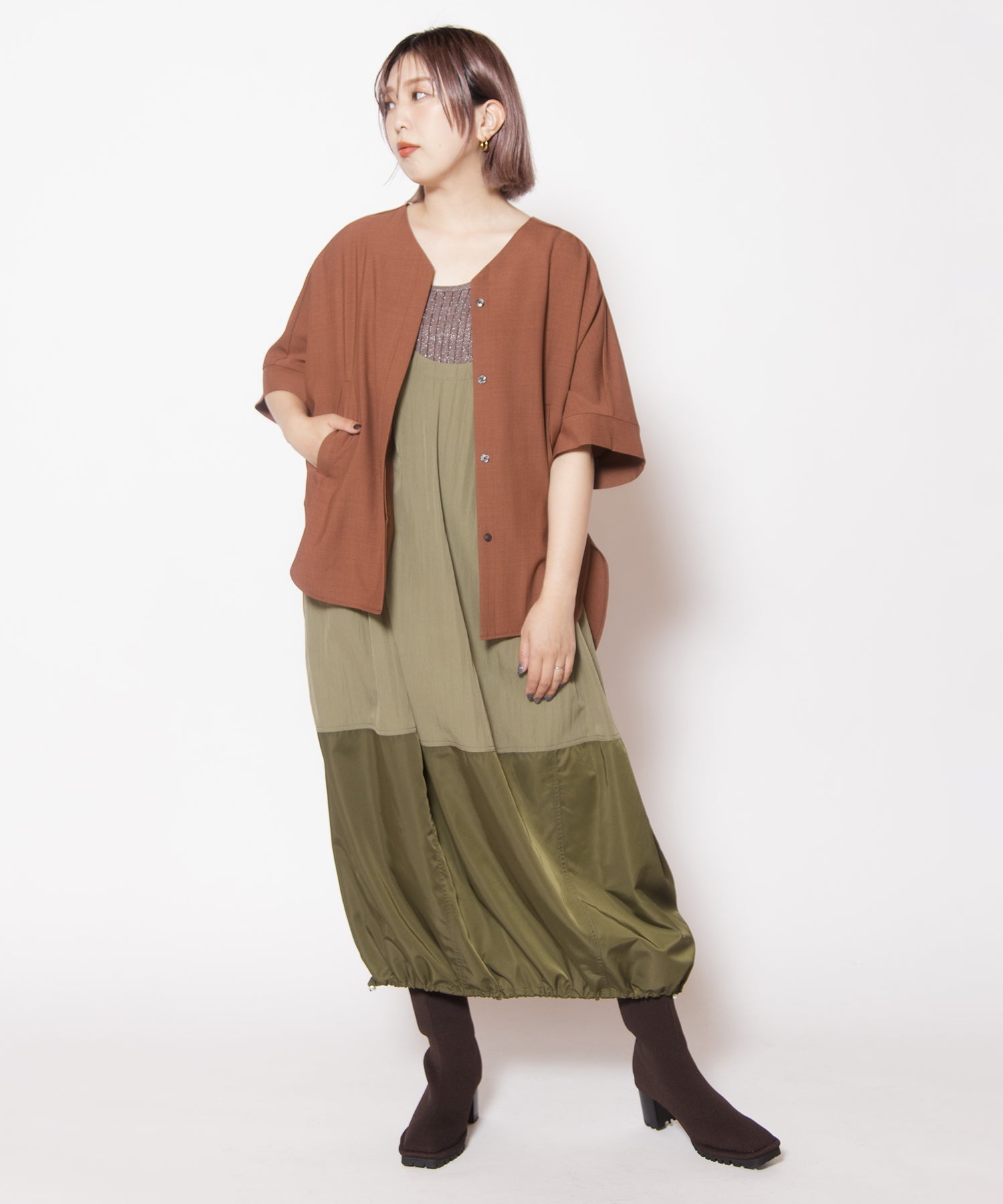 KHAKI styling(159cm)
