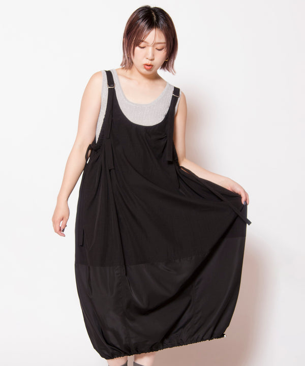 2WAYコクーンサロペットワンピース
