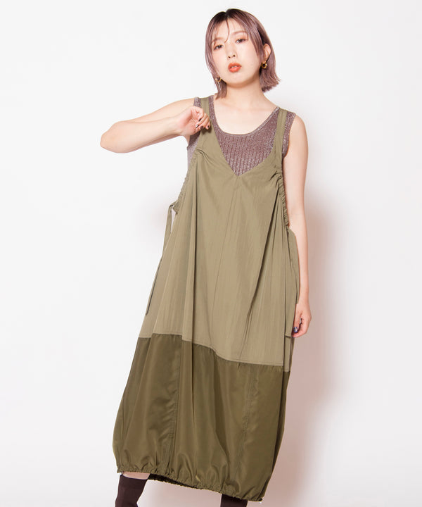 2WAYコクーンサロペットワンピース