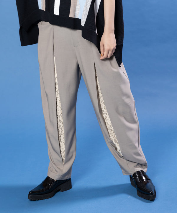 レースインタックパンツ