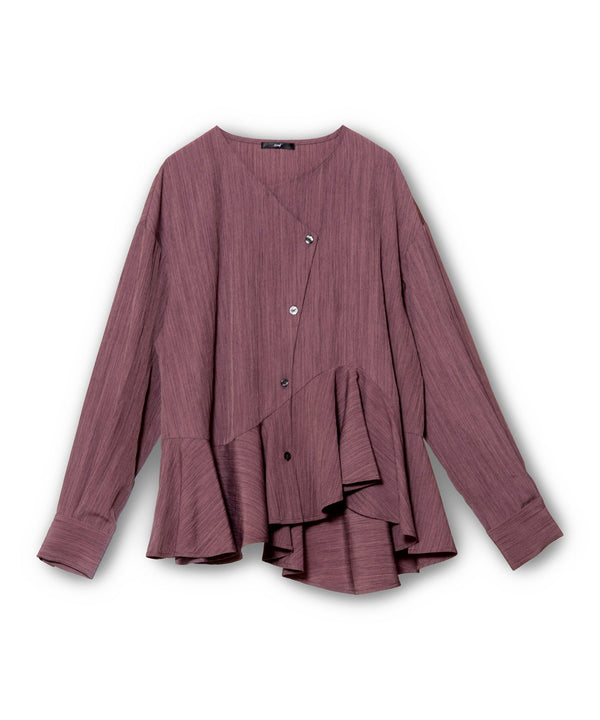 Asymmetrical Peplum Blouse