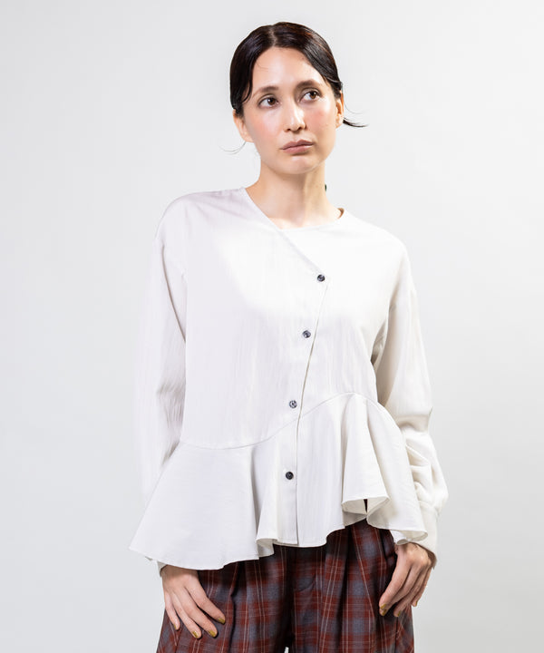 Asymmetrical Peplum Blouse