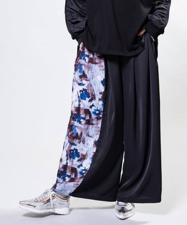 Mixed-Print Trousers