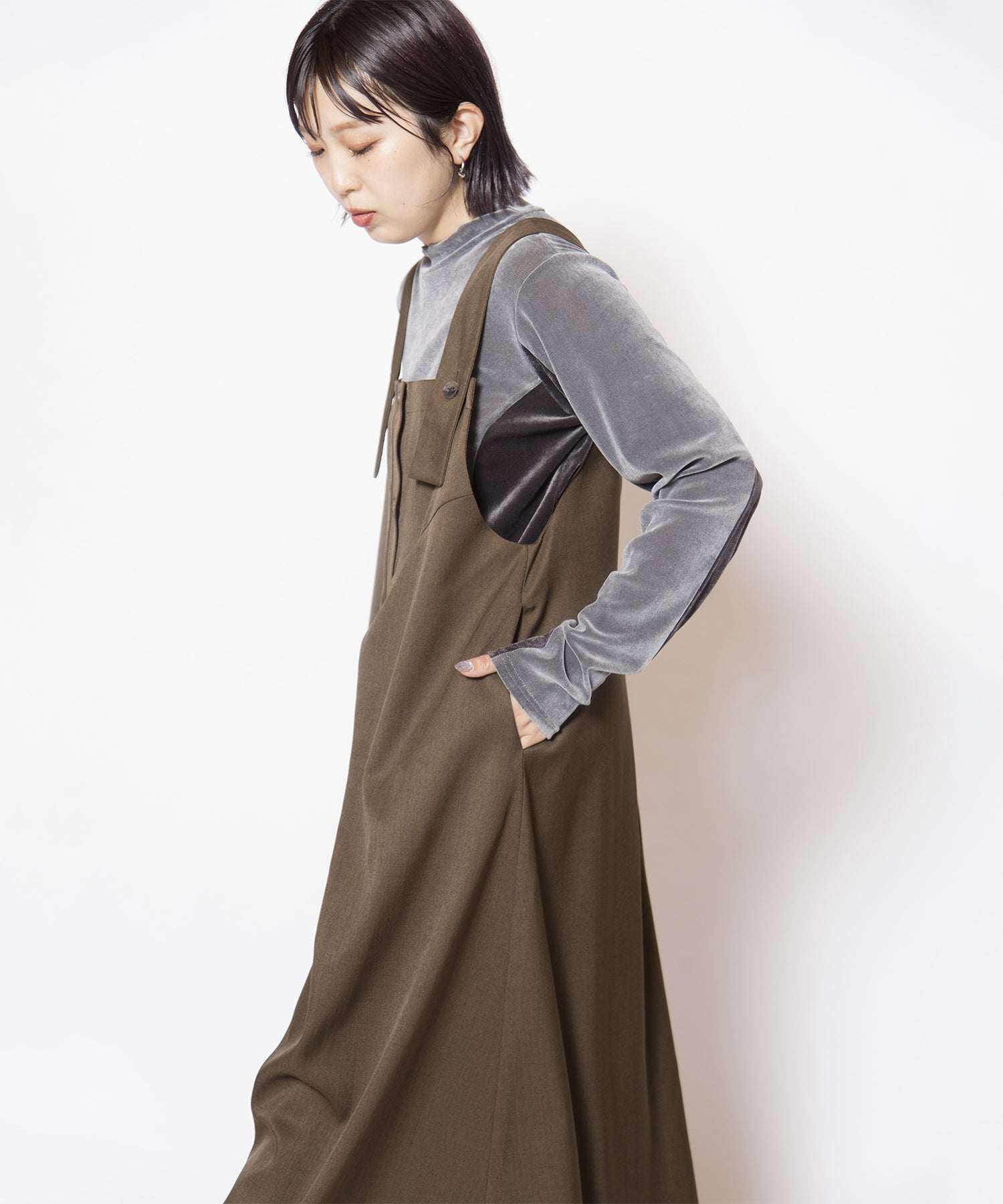 BROWN KHAKI styling(159cm)
