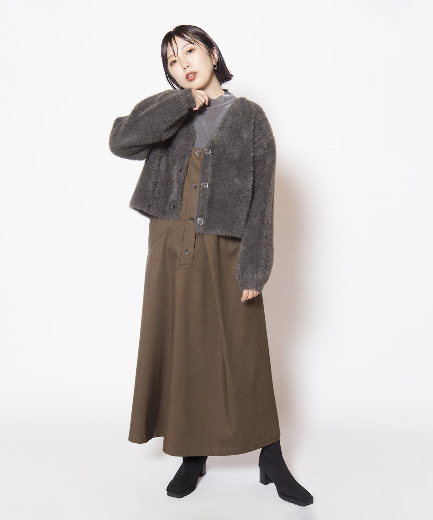 BROWN KHAKI styling(159cm)