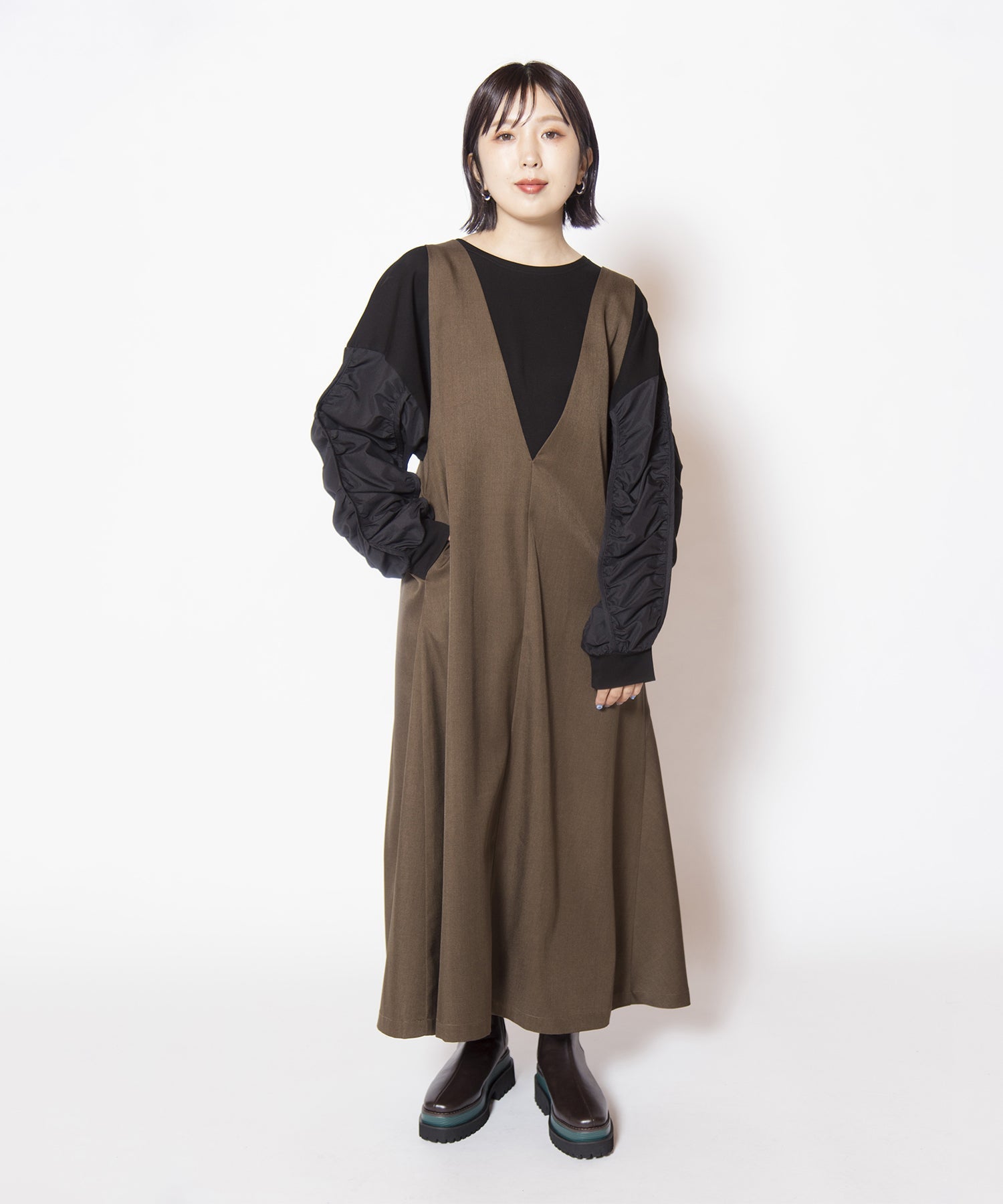 BROWN KHAKI styling(159cm)