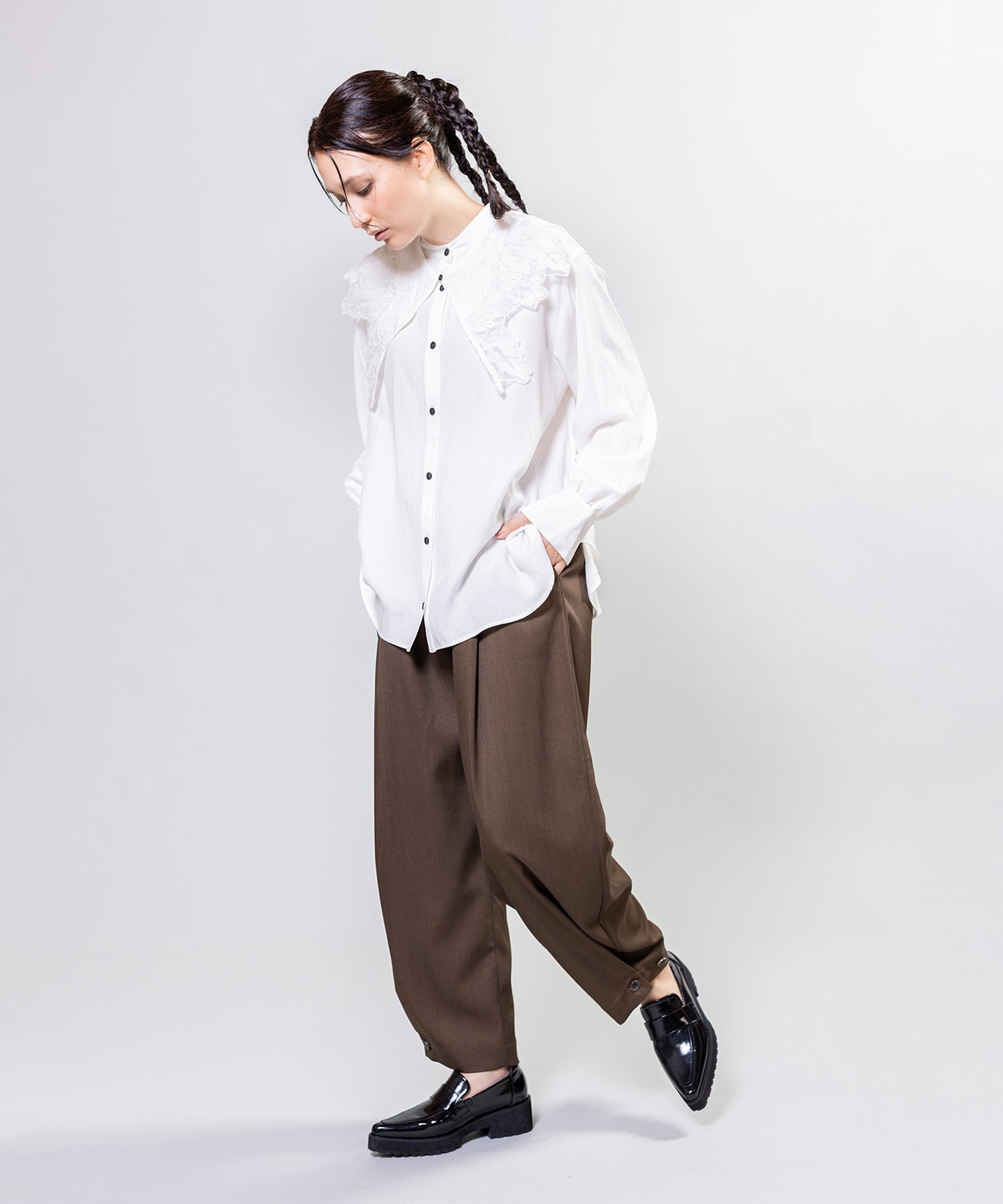 BROWN KHAKI styling(167cm)
