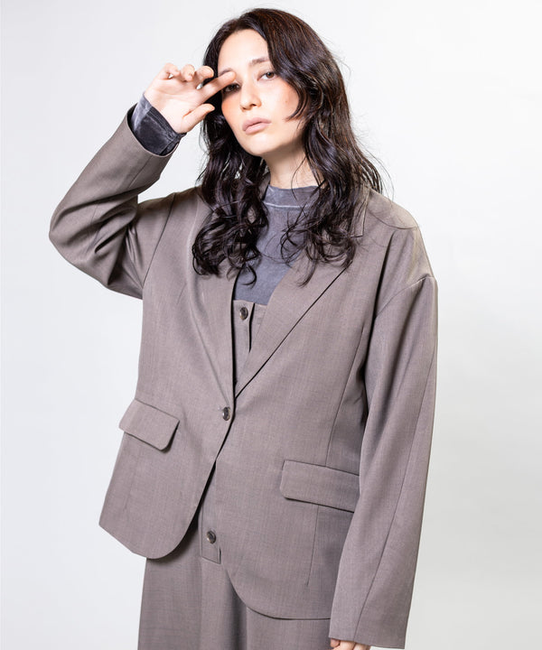 Back Button Tailored Jacket