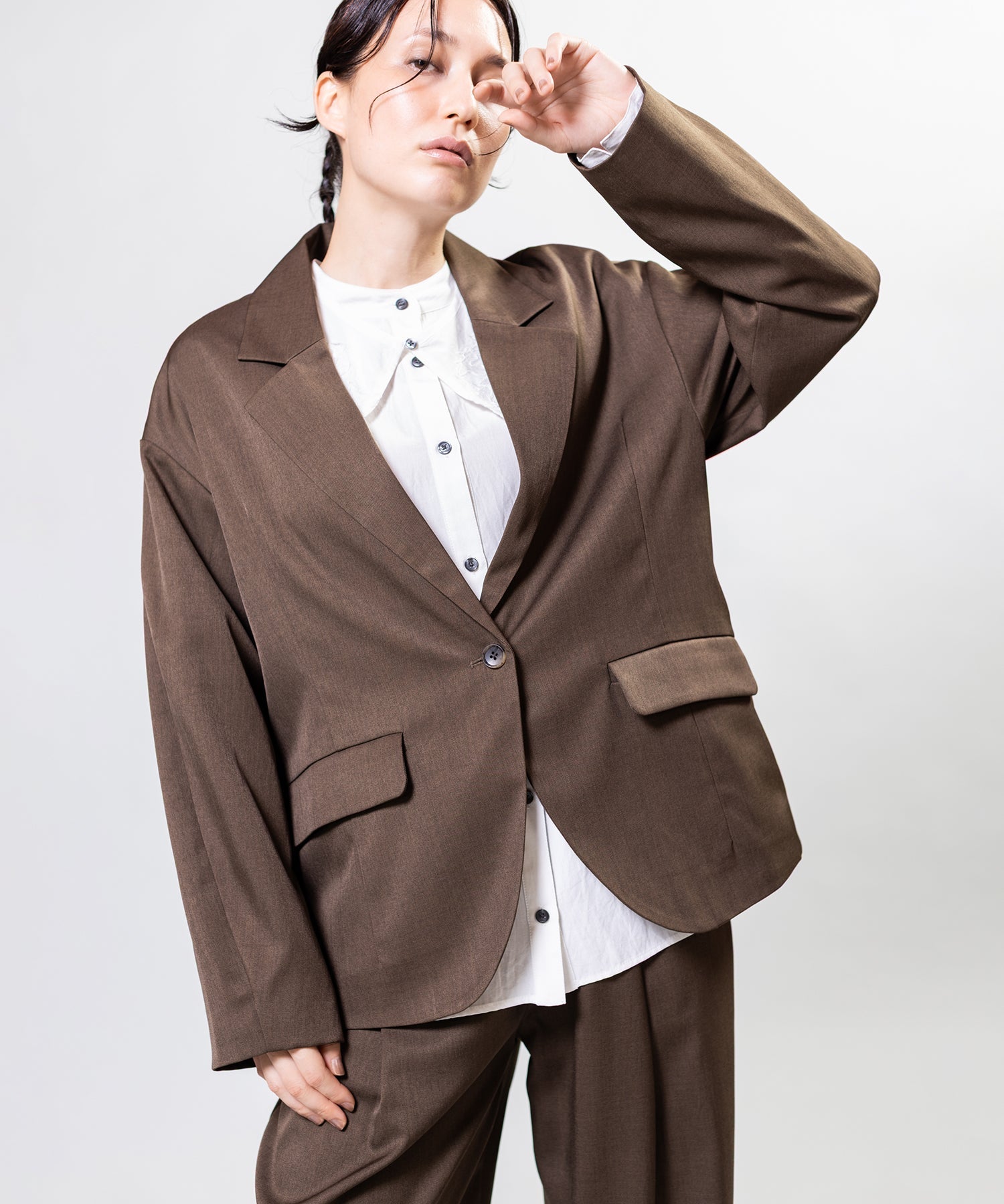 BROWN KHAKI styling(167cm)