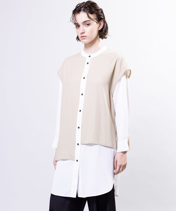 Layered long blouse