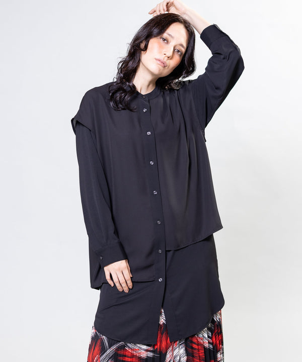 Layered long blouse