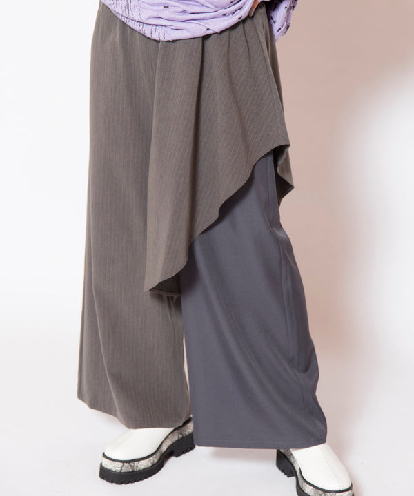 Asymmetrical Layered Pants